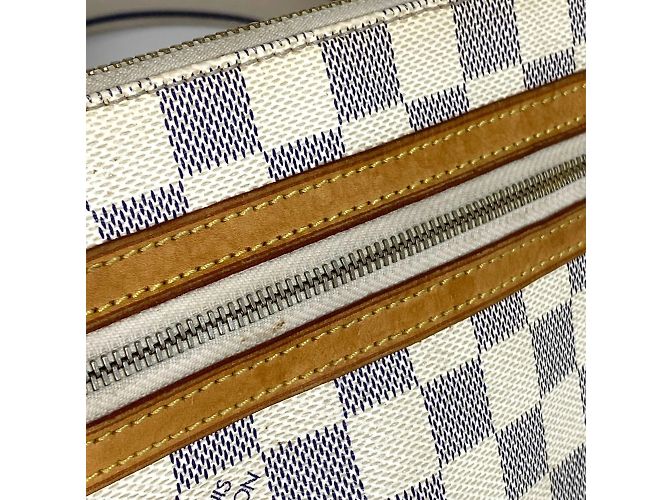 Borsa a tracolla Pochette Bosphore Damier Azur di Louis Vuitton Bianco Blu - vista 6