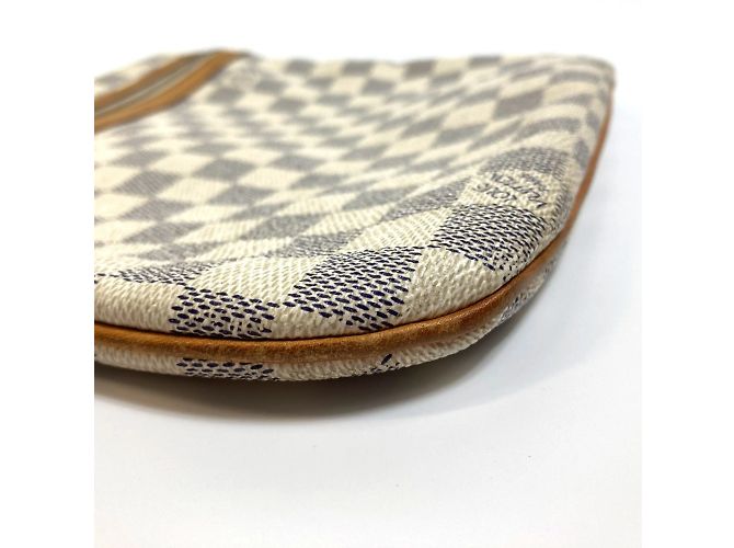 Borsa a tracolla Pochette Bosphore Damier Azur di Louis Vuitton Bianco Blu - vista 7