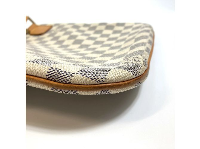 Borsa a tracolla Pochette Bosphore Damier Azur di Louis Vuitton Bianco Blu - vista 8