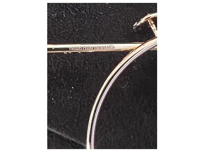 Hermès Loop Ohrringe Roségold Gold hardware - Ansicht 5