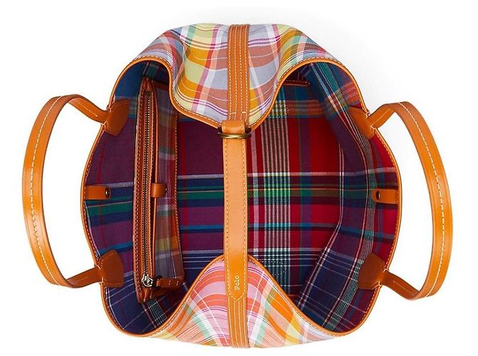 Borsa Tote Reversibile in Cotone Polo Ralph Lauren - vista 4