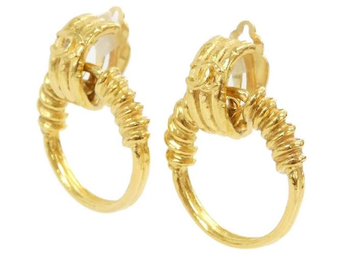 Orecchini a clip dorati Chanel D'oro - vista 2