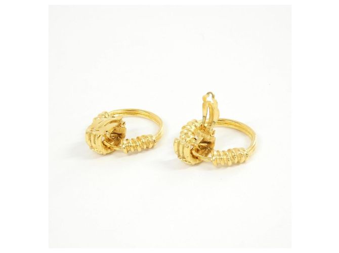 Orecchini a clip dorati Chanel D'oro - vista 3