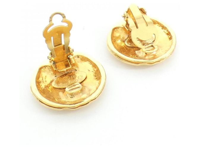 Boucles d'oreilles clips en or Chanel Doré - vue 9