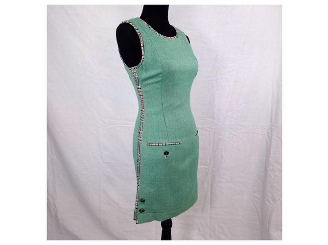Gianni Versace Vestido estilo mod Versus Versace Verde Verde claro - vista 3