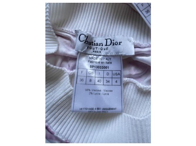 Dior Cherry Blossom Monogramm Rockanzug Rosa Viscose Pink - Ansicht 13