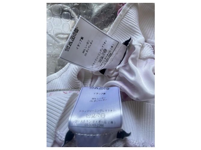 Dior Cherry Blossom Monogramm Rockanzug Rosa Viscose Pink - Ansicht 14