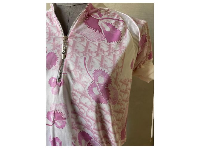 Dior Cherry Blossom Monogramm Rockanzug Rosa Viscose Pink - Ansicht 2
