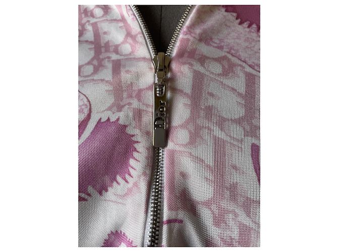 Dior Cherry Blossom Monogramm Rockanzug Rosa Viscose Pink - Ansicht 3