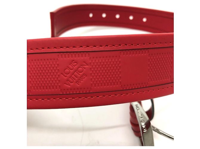 Louis Vuitton Damier Infini Santur Stamp Gürtel Rot - Ansicht 11