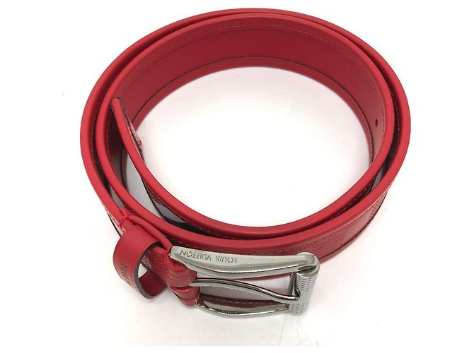 Louis Vuitton Damier Infini Santur Stamp Gürtel Rot - Ansicht 3