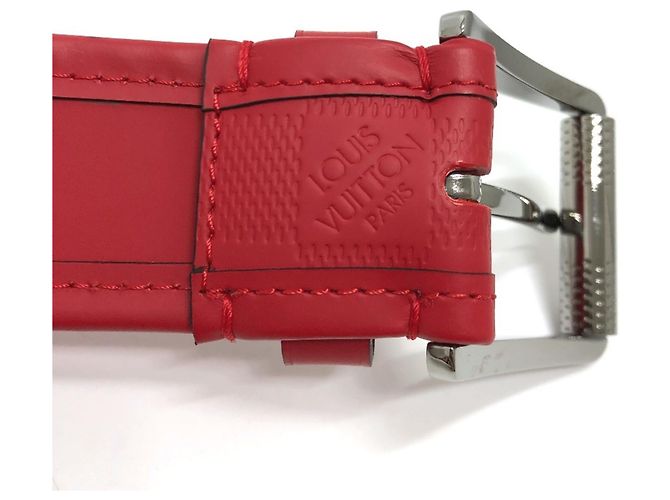 Louis Vuitton Damier Infini Santur Stamp Gürtel Rot - Ansicht 5