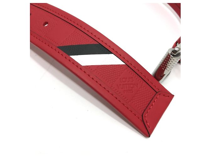 Louis Vuitton Damier Infini Santur Stamp Gürtel Rot - Ansicht 8