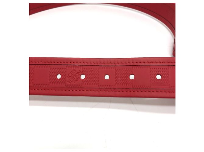 Louis Vuitton Damier Infini Santur Stamp Gürtel Rot - Ansicht 9