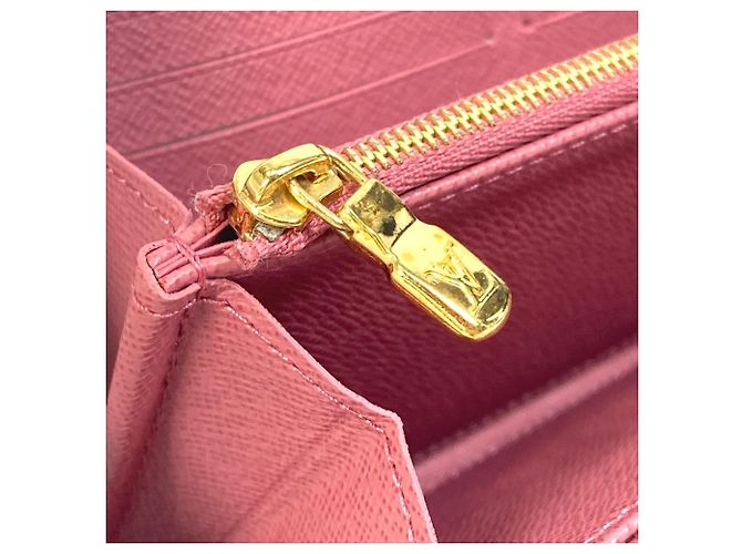 Cartera Zippy de denim Monogram Louis Vuitton Rosa - vista 10