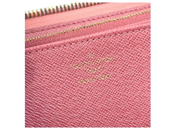 Cartera Zippy de denim Monogram Louis Vuitton Rosa - vista 14