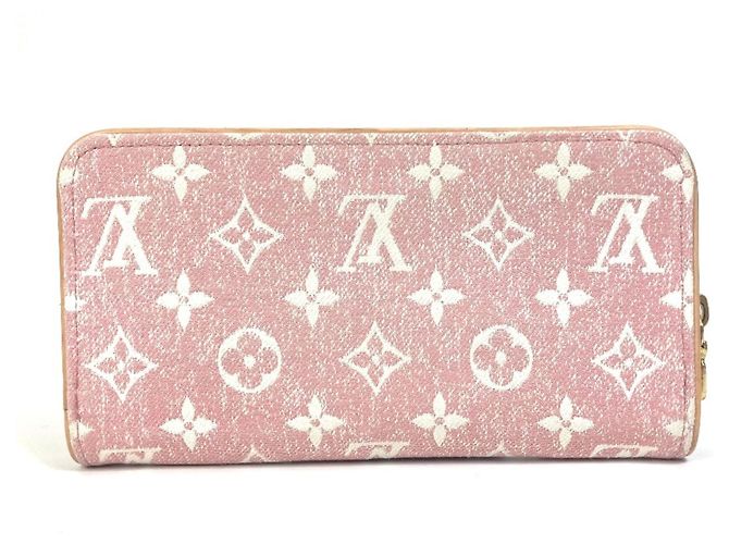 Cartera Zippy de denim Monogram Louis Vuitton Rosa - vista 2