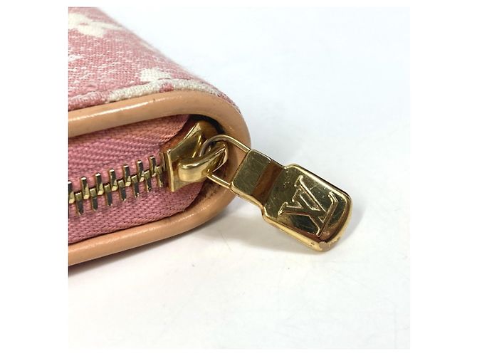Cartera Zippy de denim Monogram Louis Vuitton Rosa - vista 3