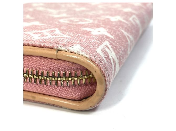 Cartera Zippy de denim Monogram Louis Vuitton Rosa - vista 6