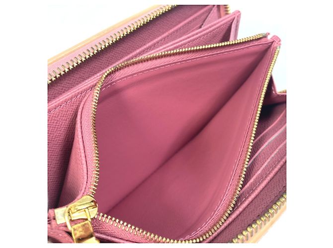 Cartera Zippy de denim Monogram Louis Vuitton Rosa - vista 9
