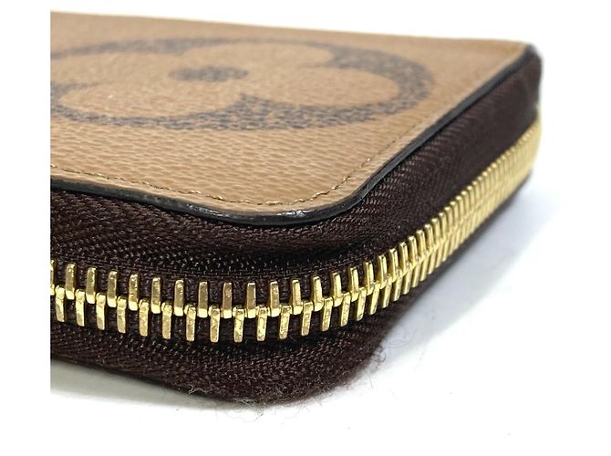 Louis Vuitton Monogram Giant Zippy Geldbörse Braun - Ansicht 6