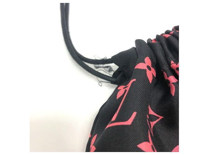 Bufanda de seda plisada gigante con estampado floral Louis Vuitton Negro - vista 11