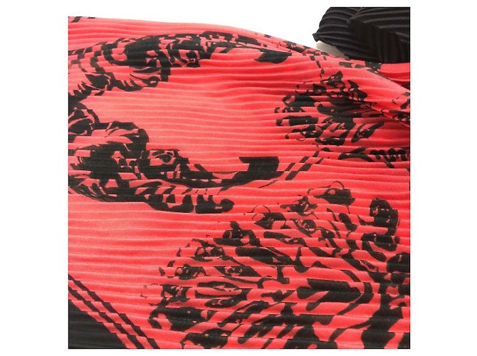 Bufanda de seda plisada gigante con estampado floral Louis Vuitton Negro - vista 4