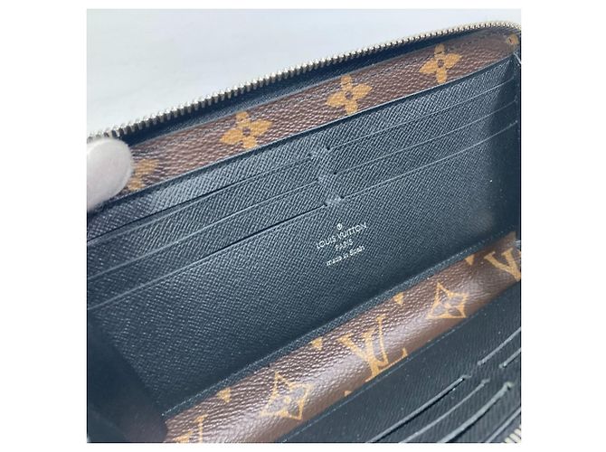 Zippy Louis Vuitton Monogram Macassar Long Wallet Brown Black - view 14