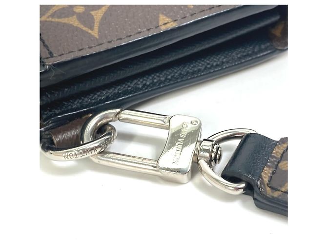 Zippy Louis Vuitton Monogram Macassar Long Wallet Brown Black - view 5
