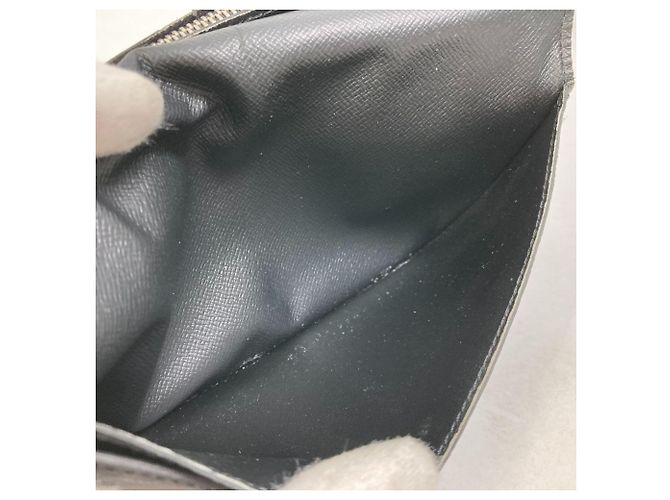 Brazza Louis Vuitton Damier Graphite Long Wallet Black - view 12