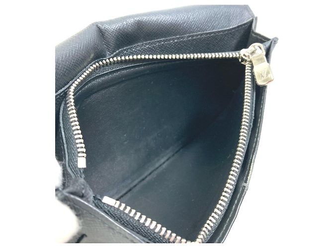Brazza Louis Vuitton Damier Graphite Long Wallet Black - view 14