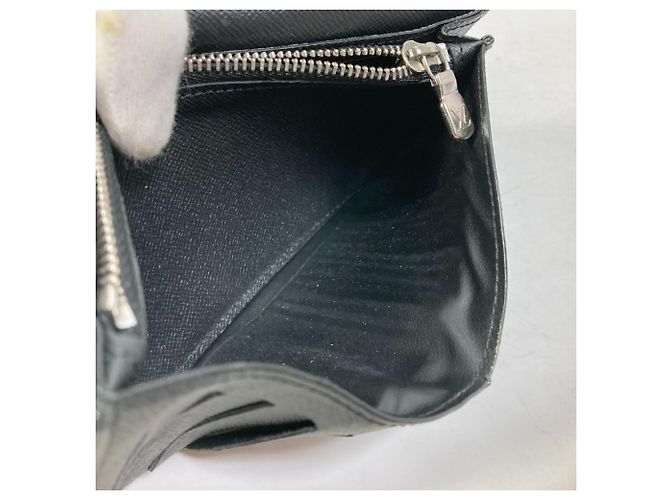 Brazza Louis Vuitton Damier Graphite Long Wallet Black - view 15