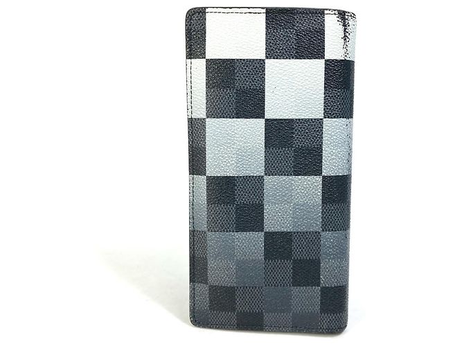 Brazza Louis Vuitton Damier Graphite Long Wallet Black - view 2