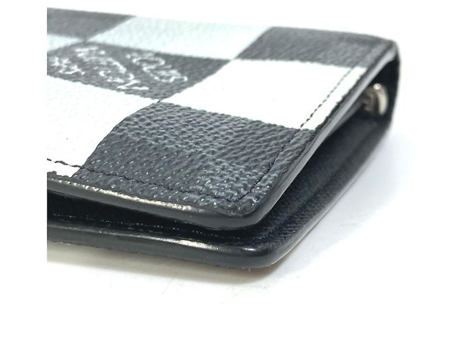 Brazza Louis Vuitton Damier Graphite Long Wallet Black - view 4