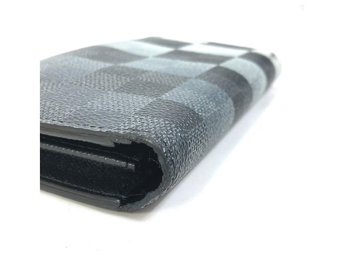 Brazza Louis Vuitton Damier Graphite Long Wallet Black - view 5