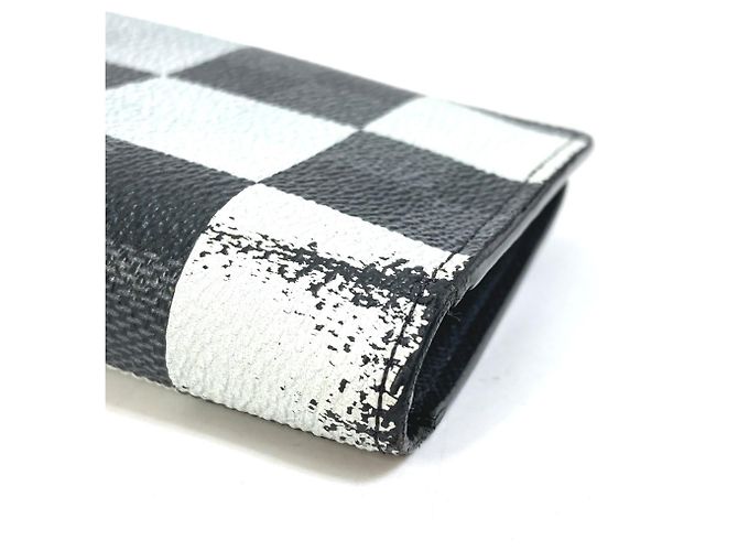Brazza Louis Vuitton Damier Graphite Long Wallet Black - view 6