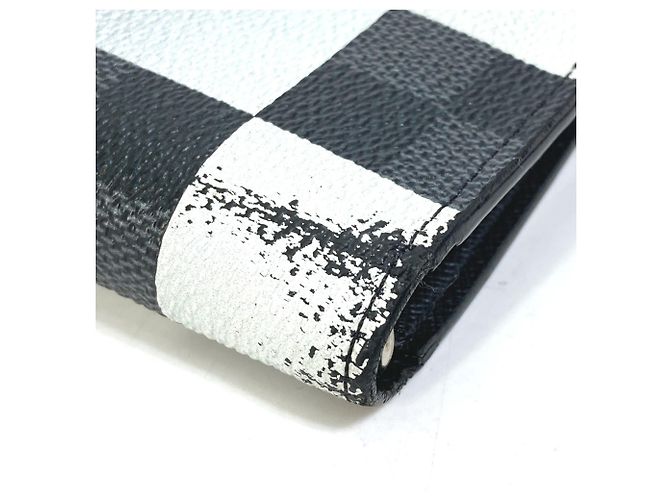 Brazza Louis Vuitton Damier Graphite Long Wallet Black - view 7