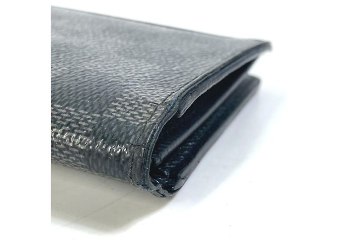 Louis Vuitton Damier Graphite Long Wallet Black - view 6