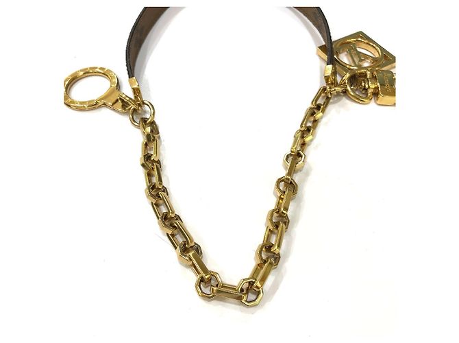 Portachiavi Monogram Reverse Louis Vuitton Marrone - vista 4