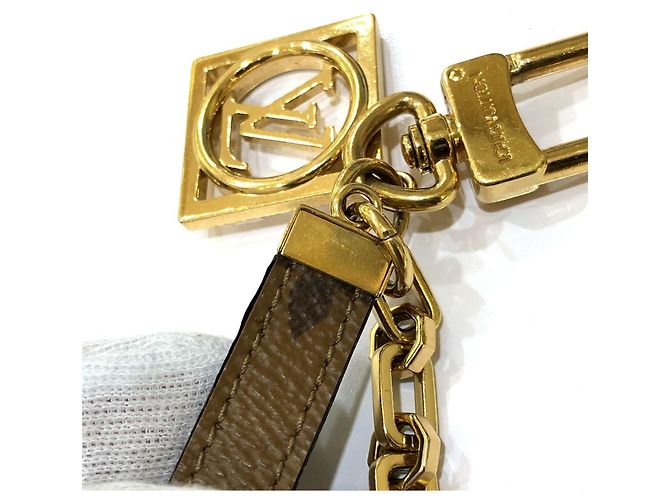 Portachiavi Monogram Reverse Louis Vuitton Marrone - vista 7