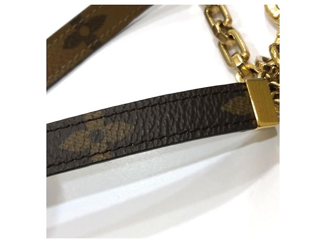 Portachiavi Monogram Reverse Louis Vuitton Marrone - vista 9