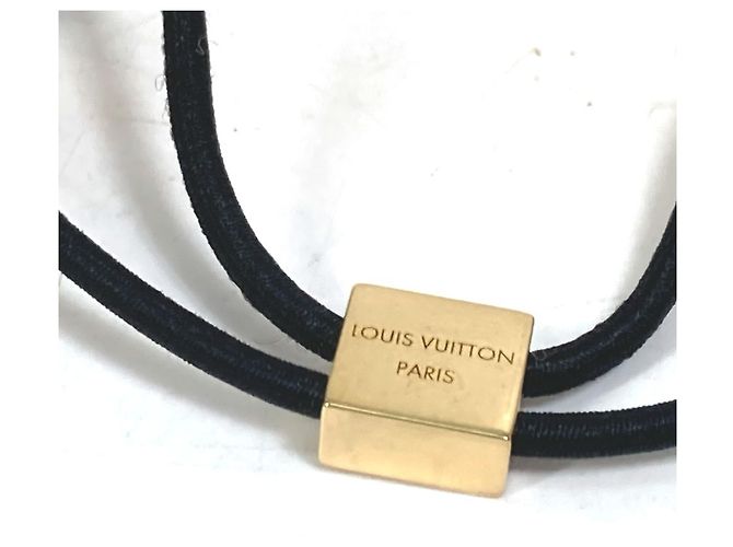 Fascia per capelli Louis Vuitton Monogram Nanogram Argento D'oro - vista 3