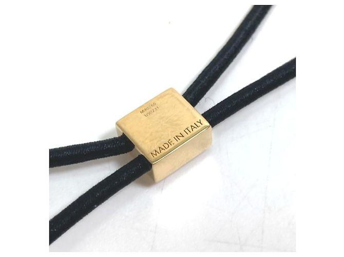 Fascia per capelli Louis Vuitton Monogram Nanogram Argento D'oro - vista 9