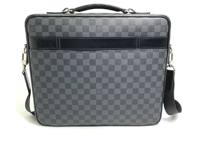 Borsa a Spalla Steve 2 in 1 Damier Graphite Louis Vuitton Nero - vista 2