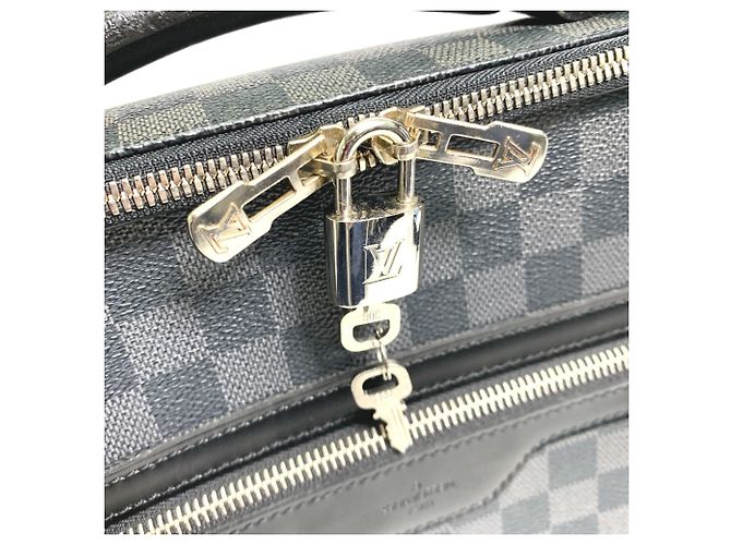 Borsa a Spalla Steve 2 in 1 Damier Graphite Louis Vuitton Nero - vista 8