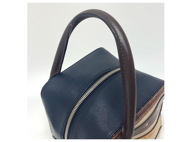 Borsa in pelle Trompe l'oeil Chain 2 in 1 Louis Vuitton Nero Beige - vista 10