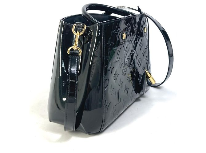 Borsa Montaigne BB in Monogram Vernis di Louis Vuitton Nero - vista 4