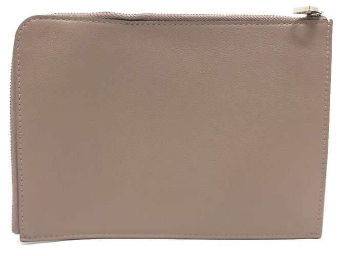 Pochette Jour PM in pelle Taurillon Louis Vuitton Beige Taupe - vista 2