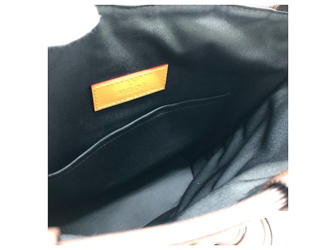 Borsa a Spalla Randonne Monogram Stripe di Louis Vuitton Marrone - vista 11