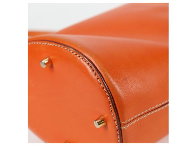 Borsa a Spalla PRADA in Pelle 2 in 1 Arancione Oro Auth ki5845 D'oro - vista 19